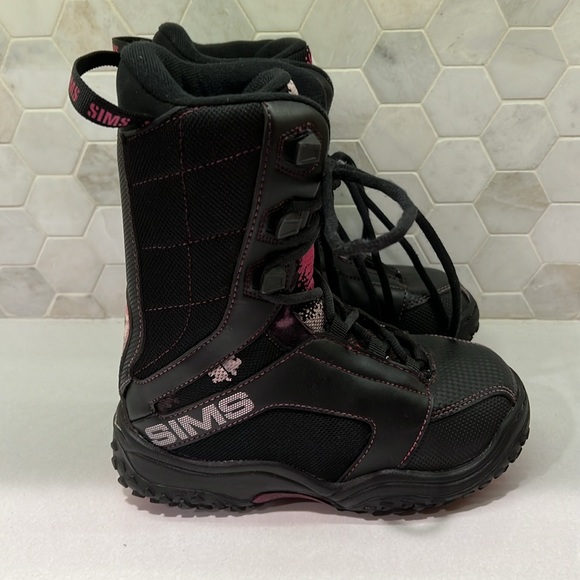 SIMS CALIBER GIRLS SNOWBOARD BOOTS JUNIOR SIZE 1 - Picture 2 of 5